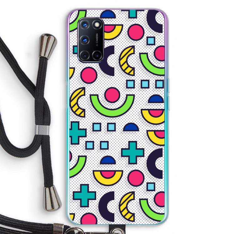 8-bit N°6: Oppo A92 Transparant Hoesje met koord