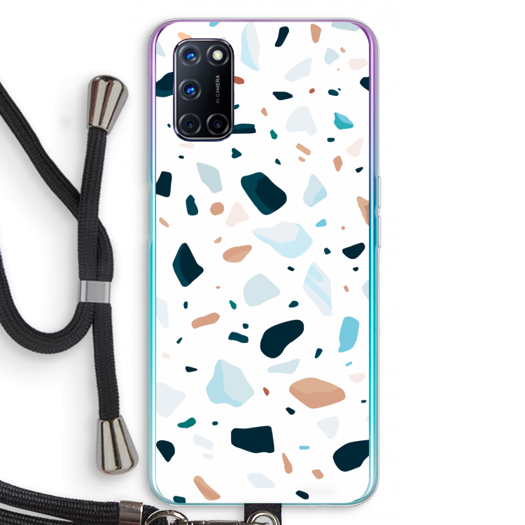 Terrazzo N°13: Oppo A92 Transparant Hoesje met koord