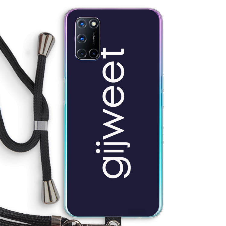 Gijweet: Oppo A92 Transparant Hoesje met koord