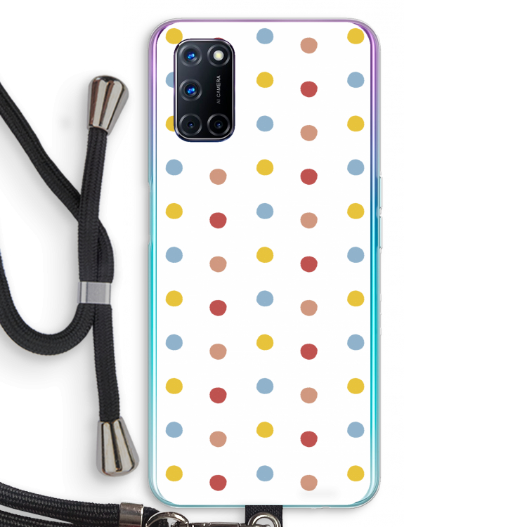 Bollen: Oppo A92 Transparant Hoesje met koord