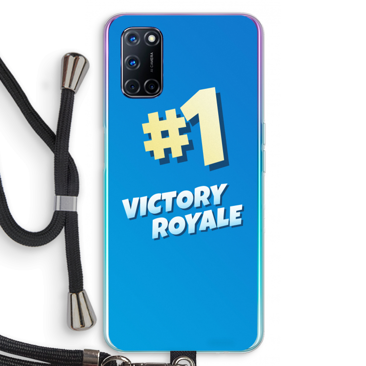 Victory Royale: Oppo A92 Transparant Hoesje met koord