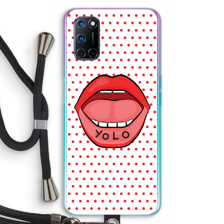 Yolo Denise: Oppo A92 Transparant Hoesje met koord