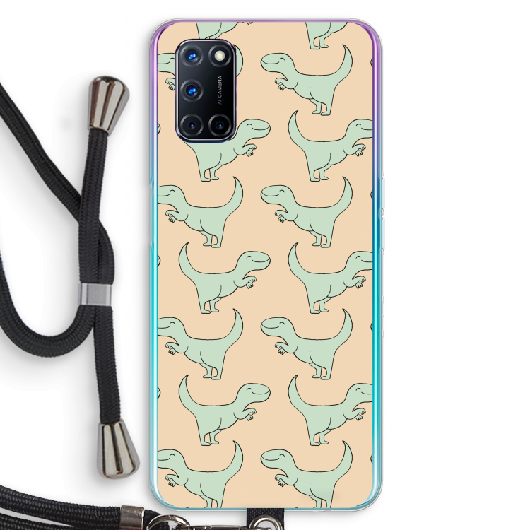 Dinos: Oppo A92 Transparant Hoesje met koord