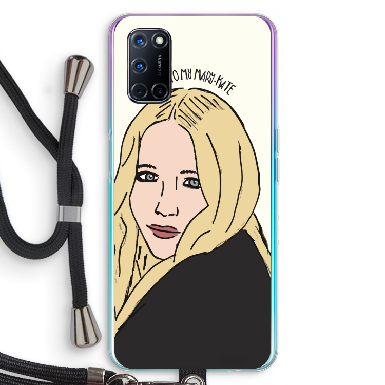 Mary Kate: Oppo A92 Transparant Hoesje met koord
