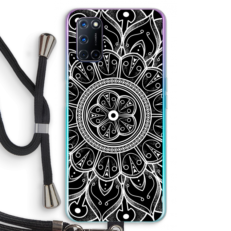 Roses Are Red: Oppo A92 Transparant Hoesje met koord