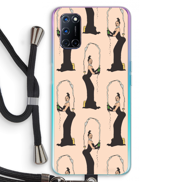 Pop Some Kim: Oppo A92 Transparant Hoesje met koord