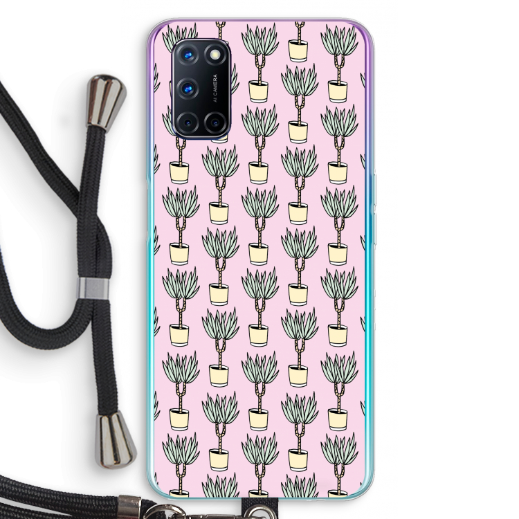 Boompje: Oppo A92 Transparant Hoesje met koord