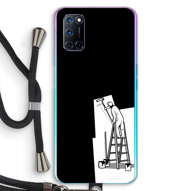 Musketon Painter: Oppo A92 Transparant Hoesje met koord