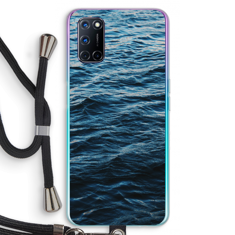 Oceaan: Oppo A92 Transparant Hoesje met koord