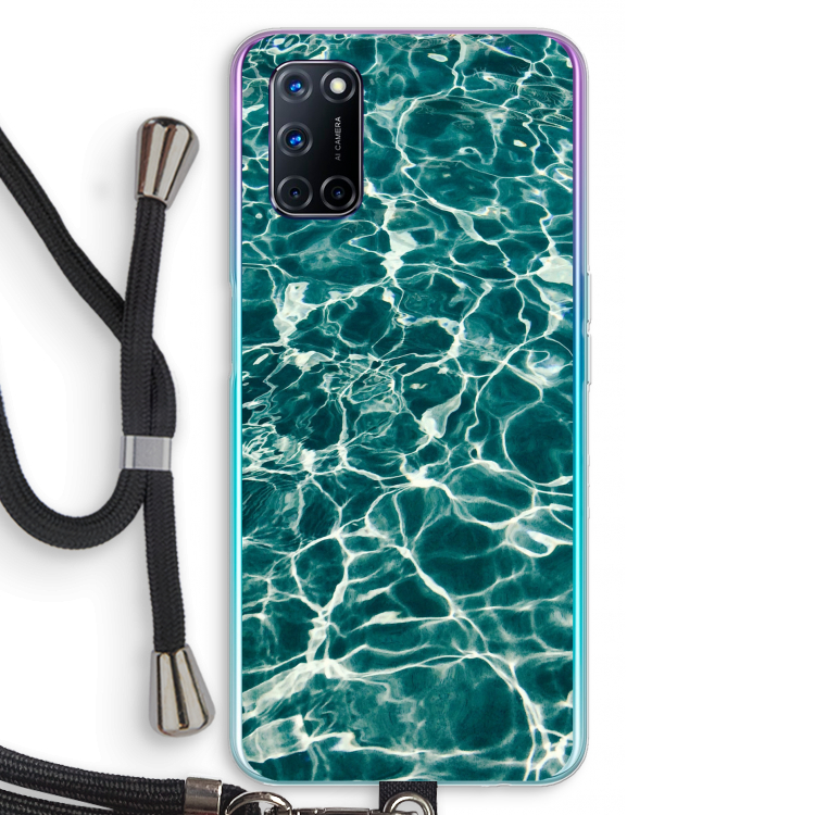 Weerkaatsing water: Oppo A92 Transparant Hoesje met koord