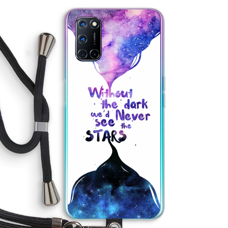 Stars quote: Oppo A92 Transparant Hoesje met koord