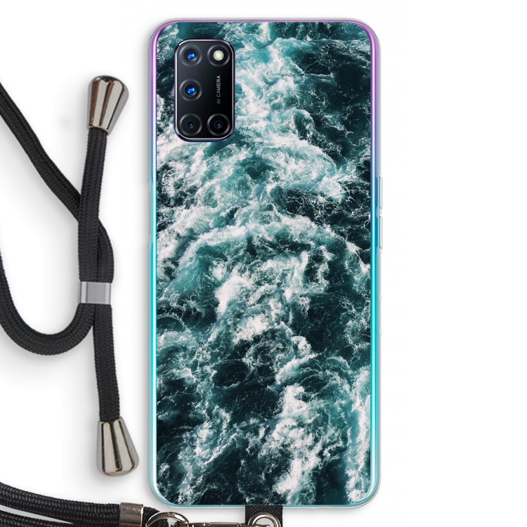 Zee golf: Oppo A92 Transparant Hoesje met koord