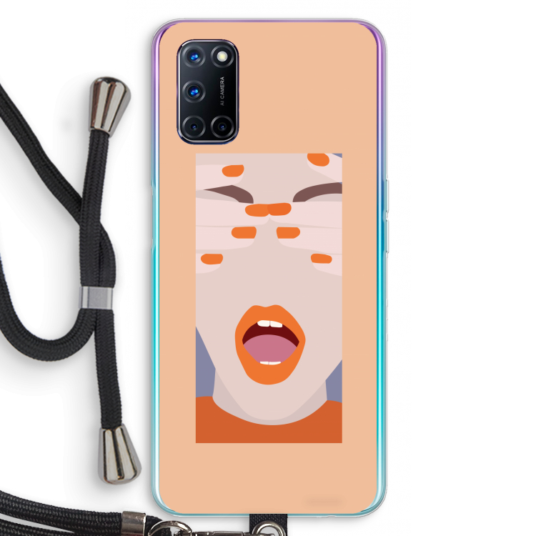Surprise: Oppo A92 Transparant Hoesje met koord