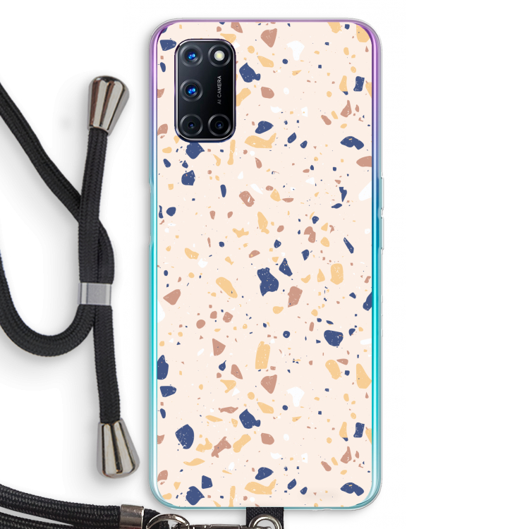 Terrazzo N°23: Oppo A92 Transparant Hoesje met koord