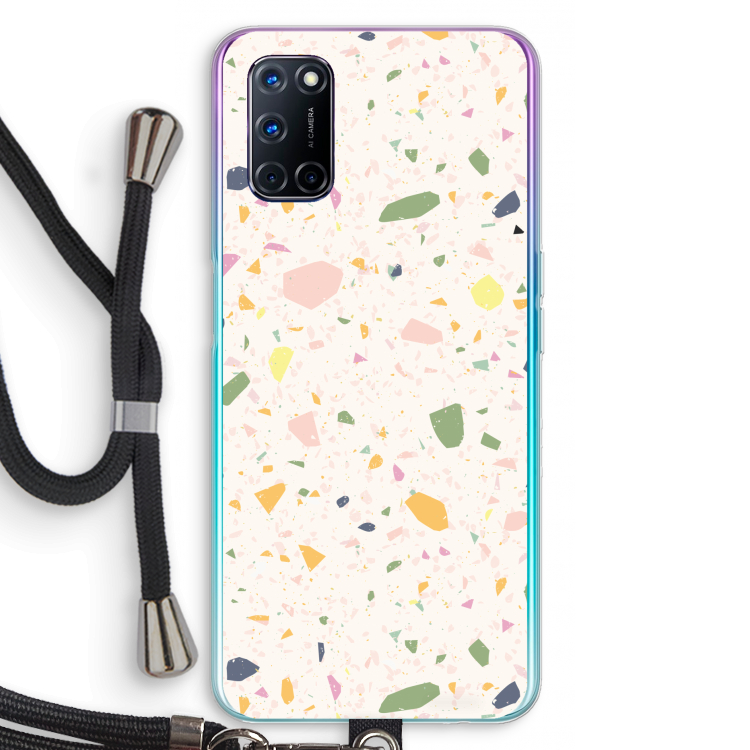 Terrazzo N°21: Oppo A92 Transparant Hoesje met koord