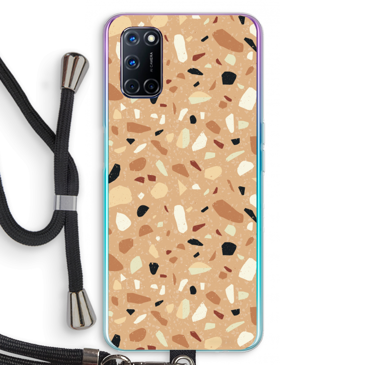 Terrazzo N°17: Oppo A92 Transparant Hoesje met koord