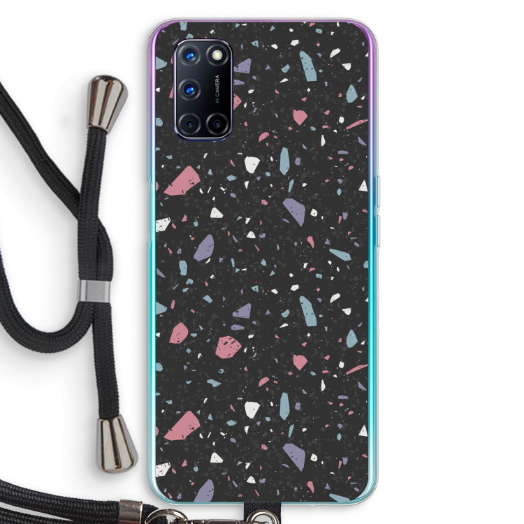 Terrazzo N°16: Oppo A92 Transparant Hoesje met koord