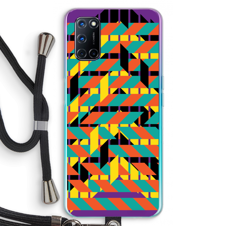Skew Bee 2: Oppo A92 Transparant Hoesje met koord