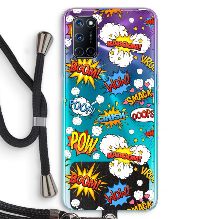 Pow Smack: Oppo A92 Transparant Hoesje met koord