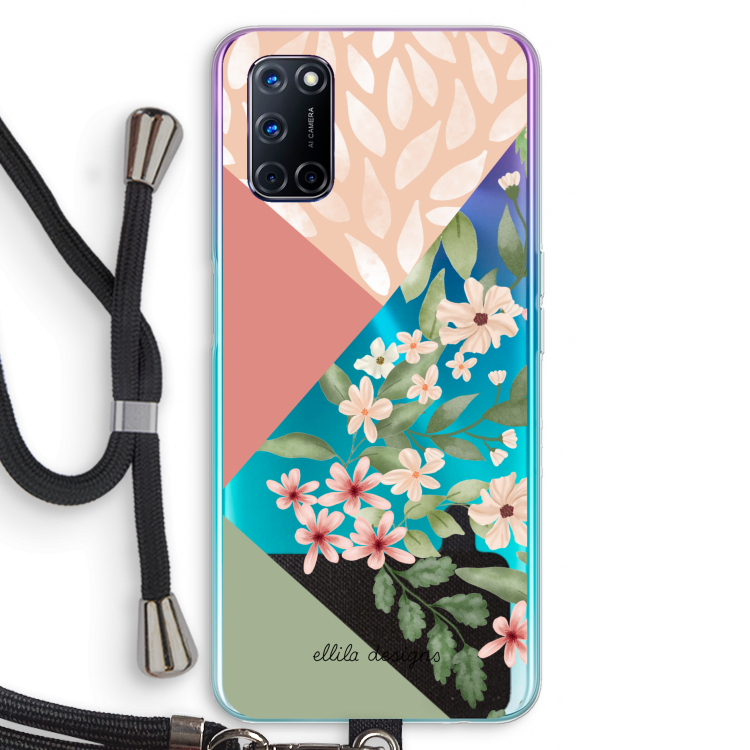 Sweet heaven geometrics: Oppo A92 Transparant Hoesje met koord
