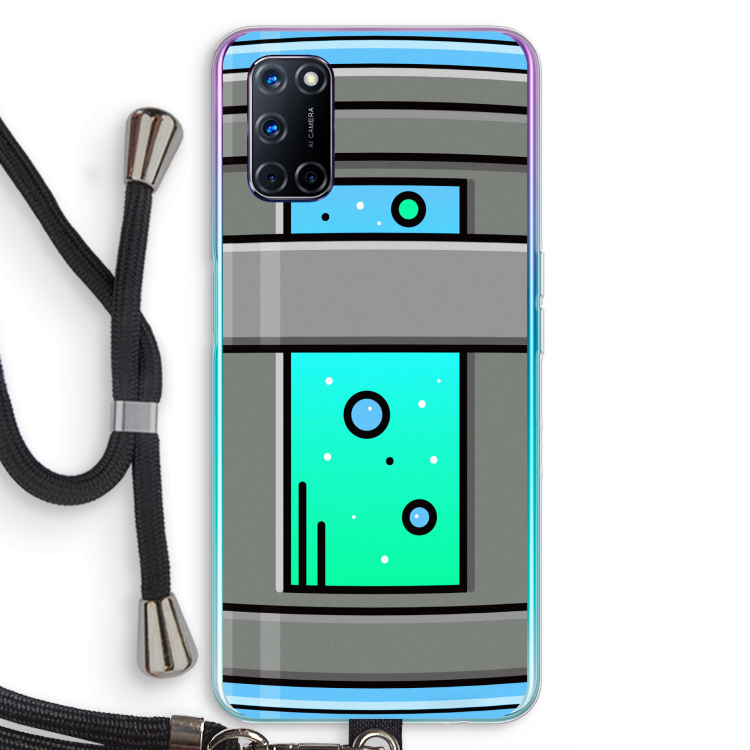Chug Bottle: Oppo A92 Transparant Hoesje met koord