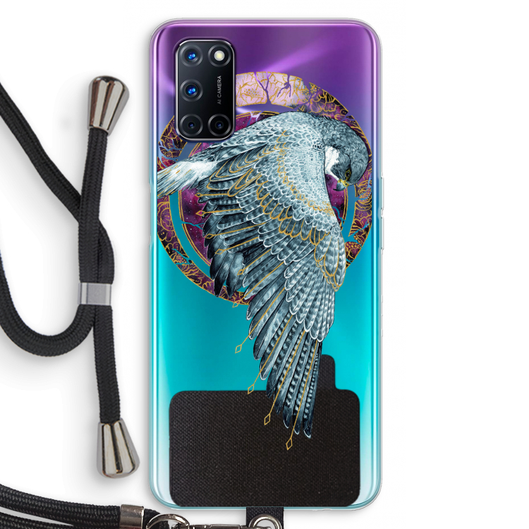 Golden Falcon: Oppo A92 Transparant Hoesje met koord