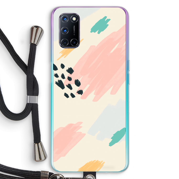 Sunday Chillings: Oppo A92 Transparant Hoesje met koord