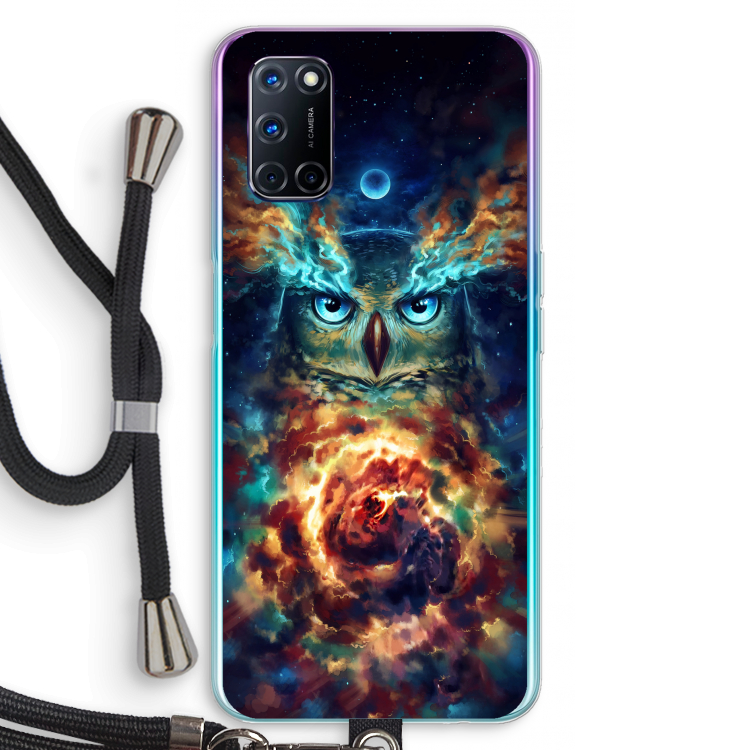 Aurowla: Oppo A92 Transparant Hoesje met koord