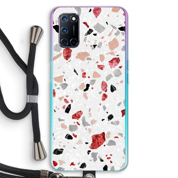 Terrazzo N°12: Oppo A92 Transparant Hoesje met koord
