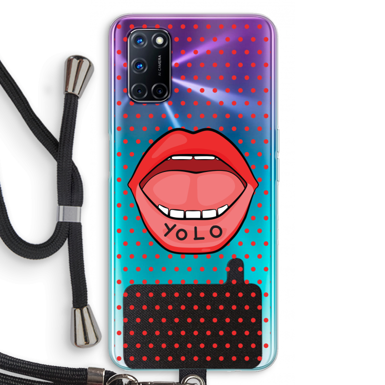 Yolo Denise: Oppo A92 Transparant Hoesje met koord