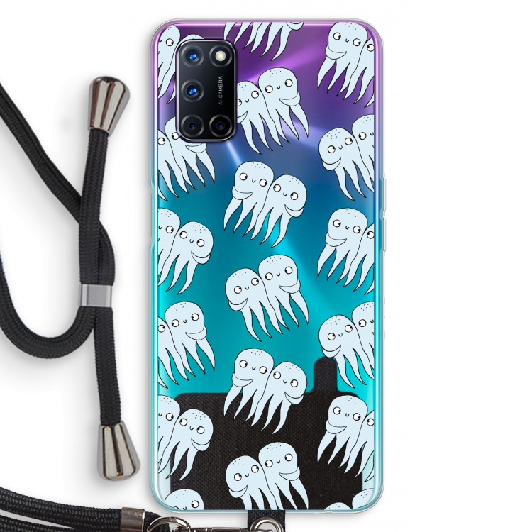 Octopussen: Oppo A92 Transparant Hoesje met koord
