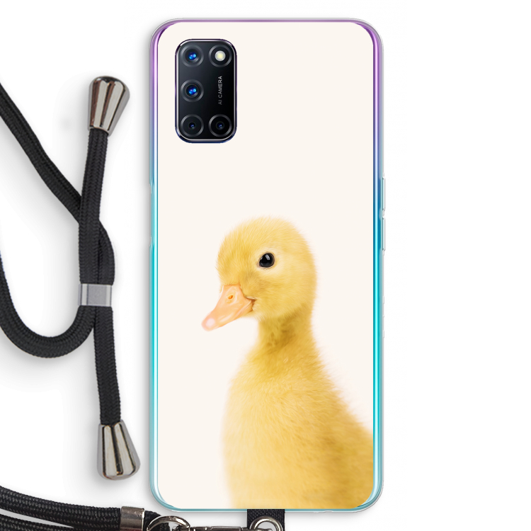 Duke: Oppo A92 Transparant Hoesje met koord