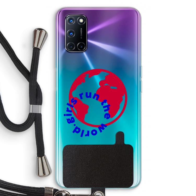Run The World: Oppo A92 Transparant Hoesje met koord