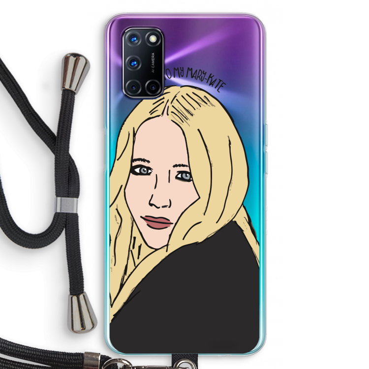 Mary Kate: Oppo A92 Transparant Hoesje met koord