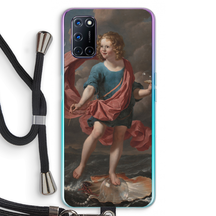 Soap Bubbles: Oppo A92 Transparant Hoesje met koord