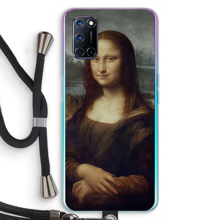 Mona Lisa: Oppo A92 Transparant Hoesje met koord