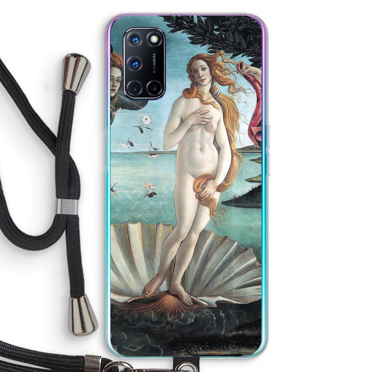 Birth Of Venus: Oppo A92 Transparant Hoesje met koord