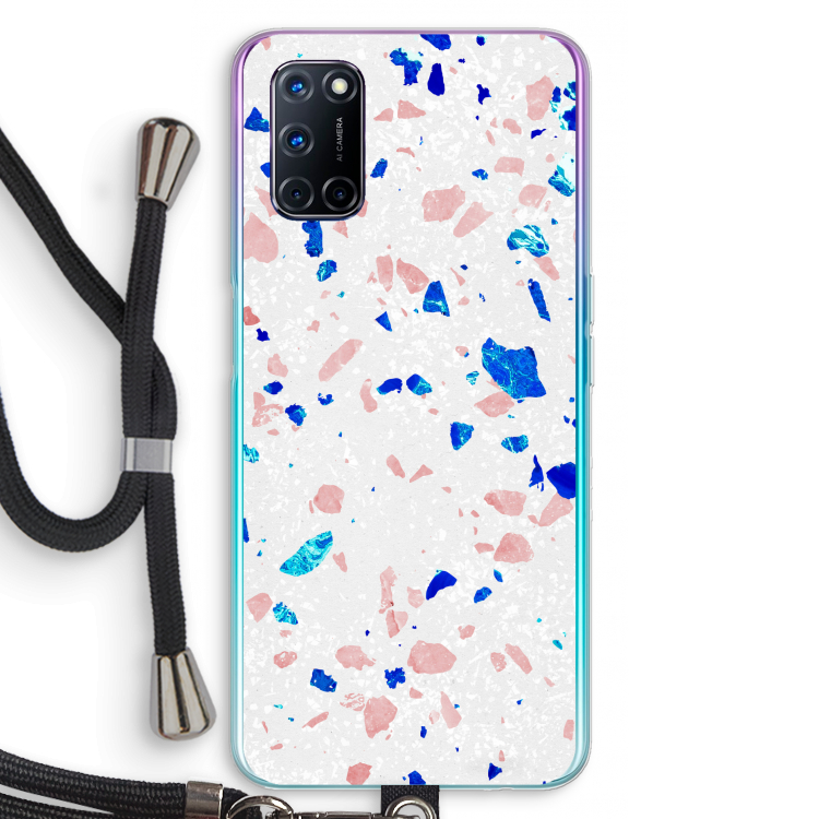 Terrazzo N°6: Oppo A92 Transparant Hoesje met koord