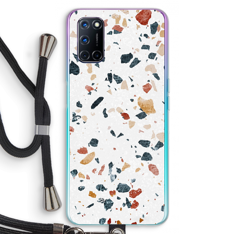 Terrazzo N°4: Oppo A92 Transparant Hoesje met koord