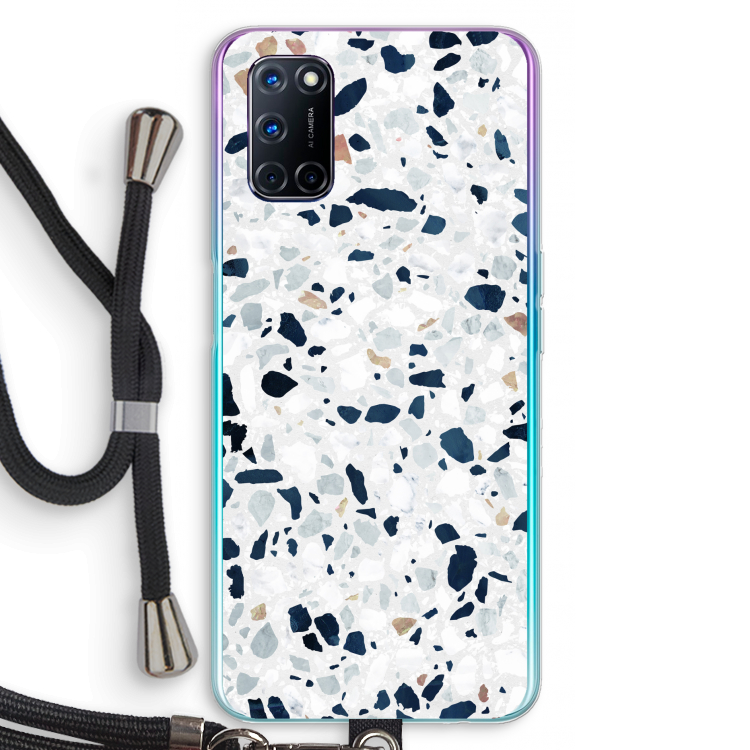 Terrazzo N°1: Oppo A92 Transparant Hoesje met koord