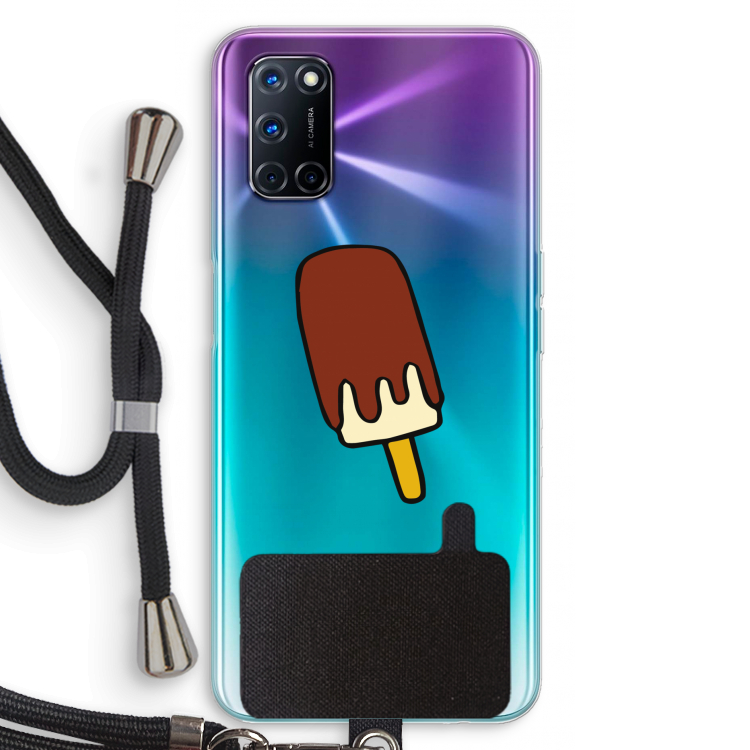 Frisco: Oppo A92 Transparant Hoesje met koord