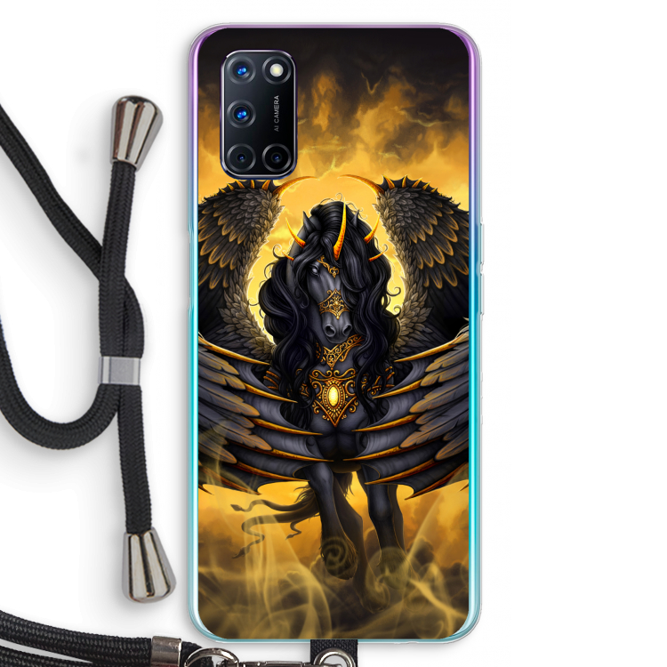 Pegasus: Oppo A92 Transparant Hoesje met koord