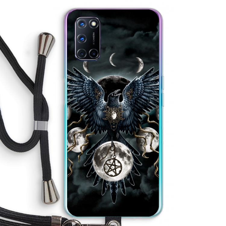Sinister Wings: Oppo A92 Transparant Hoesje met koord