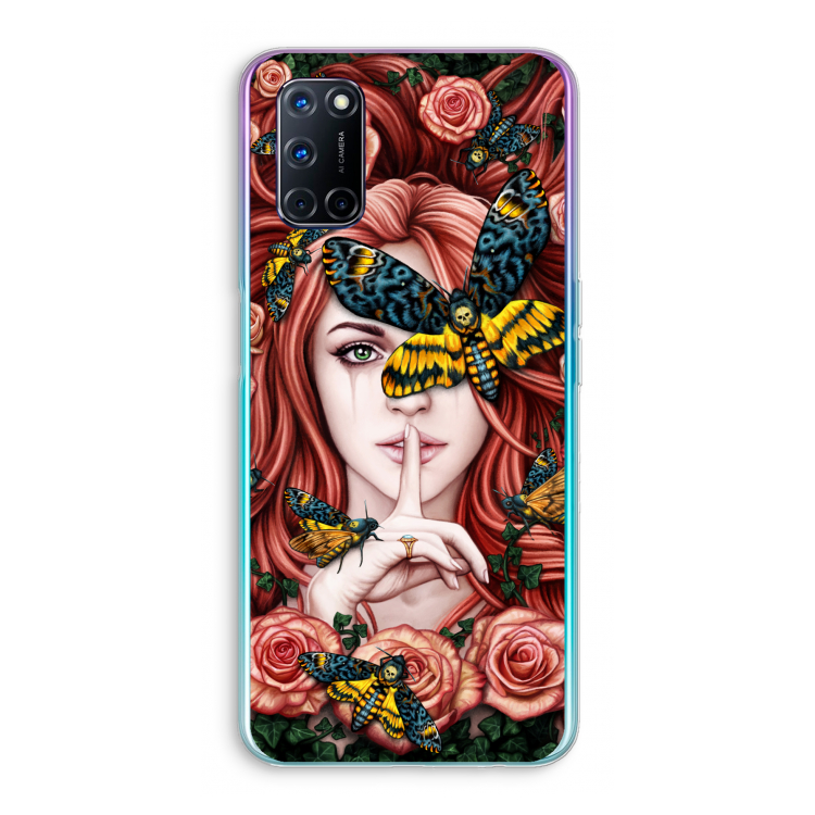 Lady Moth: Oppo A92 Transparant Hoesje