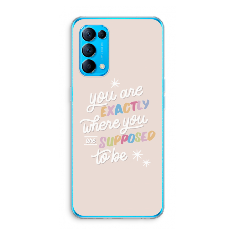 Right Place: Oppo Find X3 Lite Transparant Hoesje