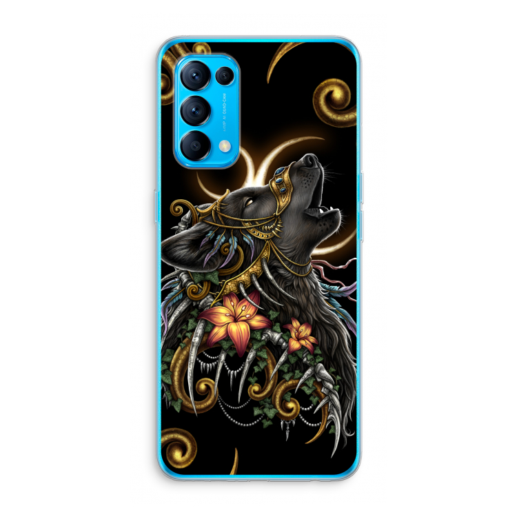 Huilende Wolf: Oppo Find X3 Lite Transparant Hoesje