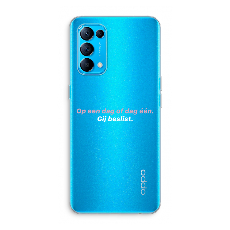 gij beslist: Oppo Find X3 Lite Transparant Hoesje