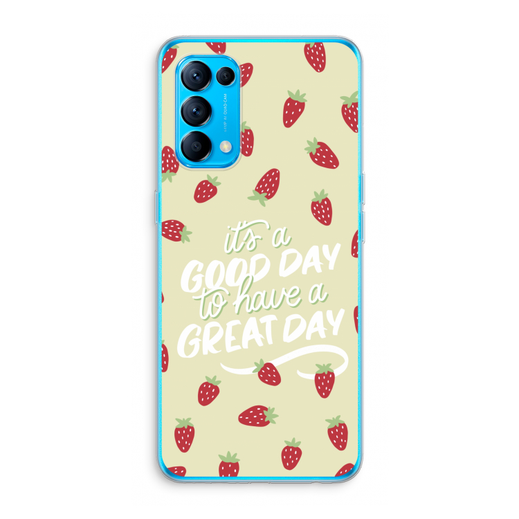 Don't forget to have a great day: Oppo Find X3 Lite Transparant Hoesje