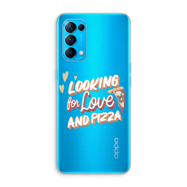 Pizza is the answer: Oppo Find X3 Lite Transparant Hoesje