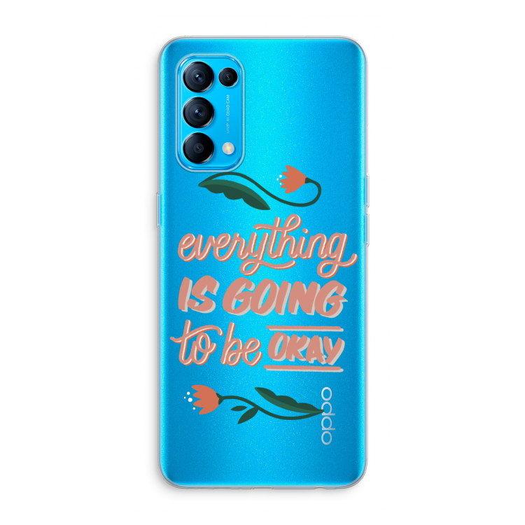 Optimistic flower girl: Oppo Find X3 Lite Transparant Hoesje